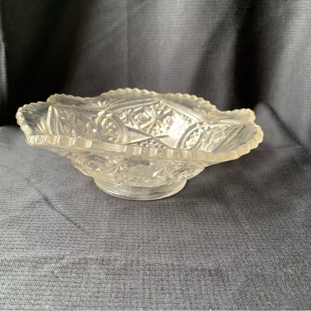 Vintage crystal candy dish